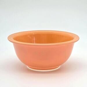 Vintage Pyrex Coral Orange Mixing Bowl | Mid-Century Modern Kitchenware